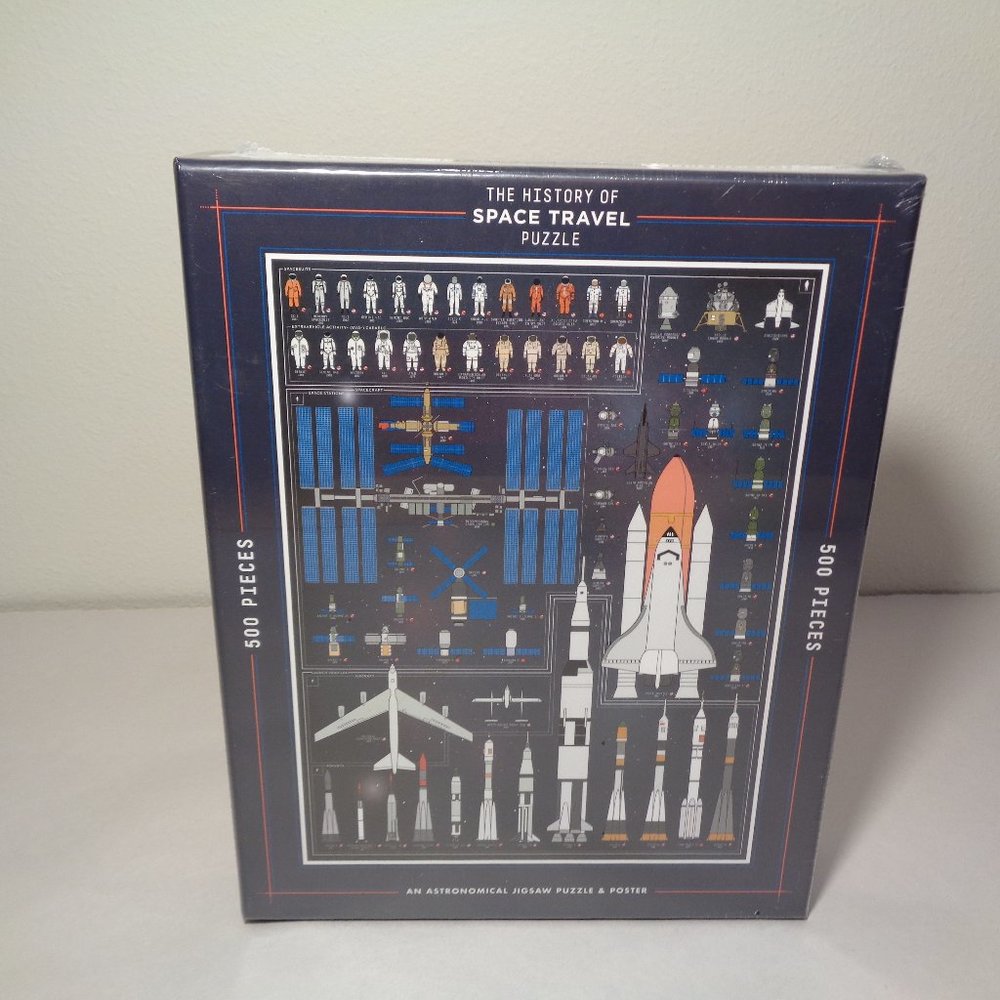 THE HISTORY OF SPACE TRAVEL New 500 Pieces Puzzle